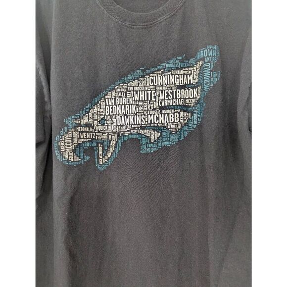 Philadelphia Eagles Players T-shirt Men's size Large veterans long‎ sleeve fan - Picture 2 of 5